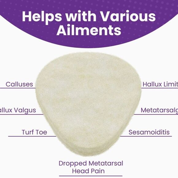 COPY - TemiArt Metatarsal Felt Foot Pad, 2 packs of 12 each - Picture 7 of 10